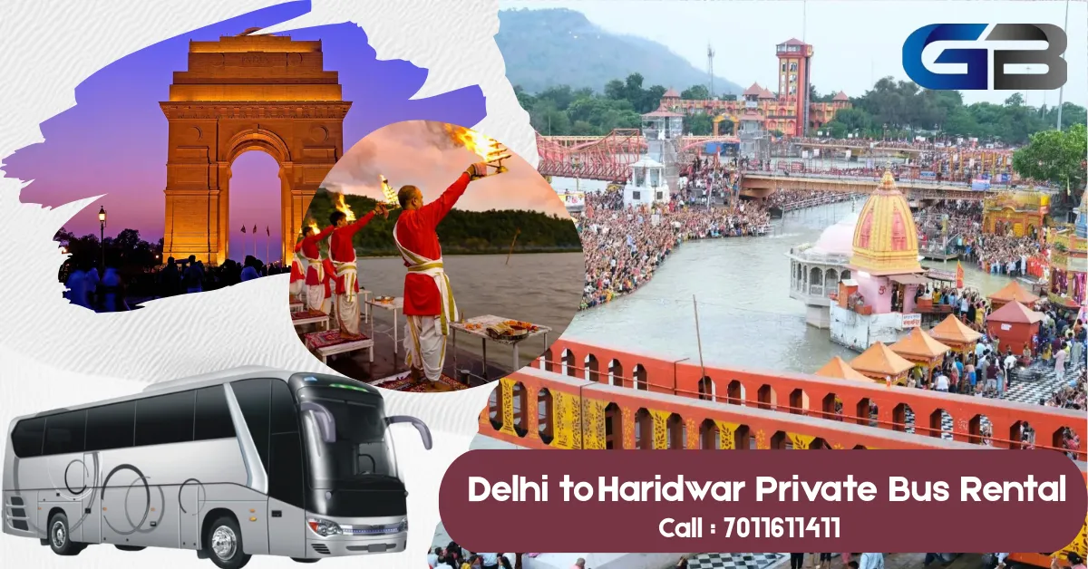Delhi to Haridwar Private Bus Rental |